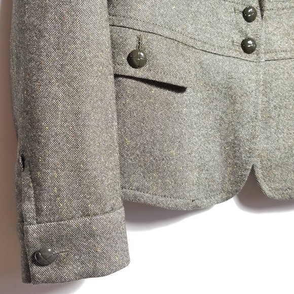 NWT Talbots Grace Fit Tweed Buttoned Blazer Jacket - Picture 6 of 8